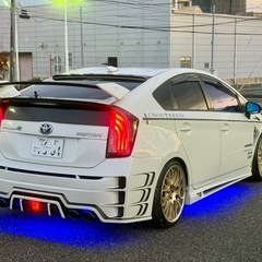 平成24年 プリウス30後期　ROWENエアロ　9インチ　ナビ　TV 車検9/3の画像