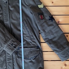 【猫飼い】ZARA ミリタリーモッズコート Mの画像