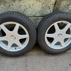 205/60R16 92Q ダンロップ ウィンターマックス03 スタッドレス　ホイール付の画像