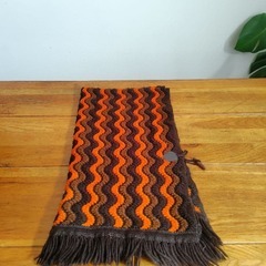 ヴィンテージ　ひざ掛け　ポンチョ　ショール 110×57cm　ボヘミアン　モダンの画像