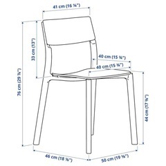 IKEA ダイニングテーブル/4～6人掛け/EKEDALEN エーケーダーレン/ダイニングチェア4脚セットの画像