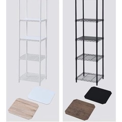 【山善】スチールラック  ブラックの画像