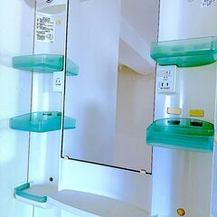 【リフォーム】ノーリツ 洗面台 三面鏡付き シャンピーヌシリーズ 照明・コンセント付 幅60cm 収納たっぷり 化粧台 中古の画像