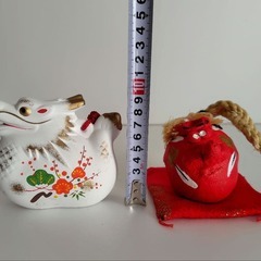 土鈴　10個セット『天狗』『馬』『虎』『龍』『イノシシ』『女の子』の画像