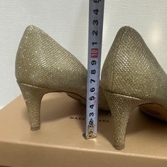 BADGLEY MISCHKA ハイヒール　ラメ　ゴールドの画像