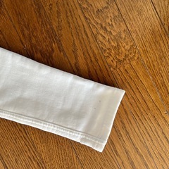 裏起毛 スキニーパンツ ホワイト M ウエストゴムの画像