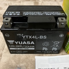 YUASA  YTX4L-BS3.2Ah【20HR】/CCA:50A原付用電解液別バッテリー現状品！used品、ジャンク品扱い！早い引き取り者様を優先させて頂きます。の画像
