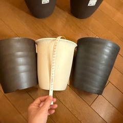 植木鉢 5個セット プラスチック鉢 直径約20cmの画像