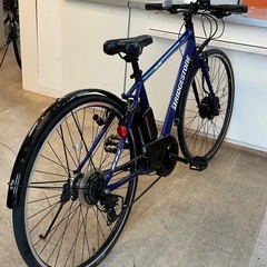 ＜動作・美品車＞ブリヂストンTB1・27インチ電動クロスバイク・ブルー・シマノ7段変速の画像