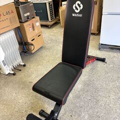 WASAI トレーニングベンチ インクライン フラット デクライン対応（多段階調整・美品）の画像