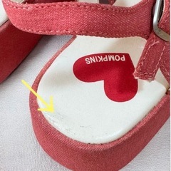 POMPKINS ポプキンズ キッズサンダル 20cm ピンクの画像