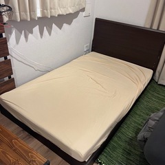 【値下げ対応】ニトリ　セミダブルローベッド【12月29日まで】の画像