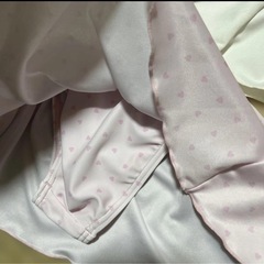 新品 タグ付き 100 オフショル セパレート 水着 ピンク ハートの画像