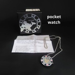 ミッキーマウス『懐中時計』『花束フィギュア』2個セットの画像