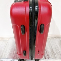 キャリーケース　TSAロック付き　レッドの画像