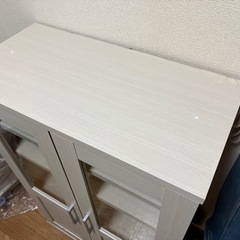 食器棚　ニトリ　キャビネット(マーレ9060 WW)の画像