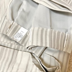 ニトリ　遮光2級・遮熱・遮音　Nナーシャ　グレー　 100×200 ミラーレースの画像