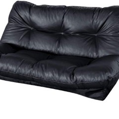 ソファー　ソファーベッド　折りたたみソファー　座椅子　名護　ブラック　黒　家具　インテリア　の画像