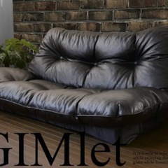 ソファー　ソファーベッド　折りたたみソファー　座椅子　名護　ブラック　黒　家具　インテリア　の画像