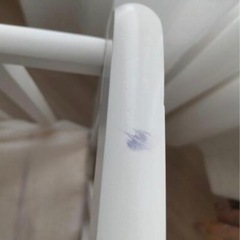 白い大和屋のベビーベッドの画像