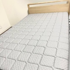 【karimoku】 カリモク セミダブルベットセット1台の画像