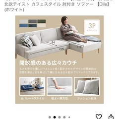 【向かって左側のみ】Modern deco 3人掛け 北欧テイスト カフェスタイル 肘付き ソファーの画像
