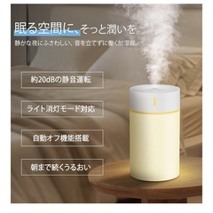 小型　加湿器　卓上加湿器　車　新品　白の画像