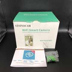 【182】新品1台 2.4GHz デュアルレンズ 屋外 Wi-Fi 720p高画質スマートカメラ〈IP65防水〉の画像