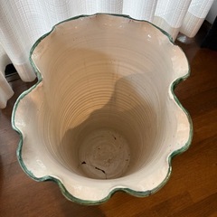 * イタリア製 マヨリカ焼 アンティーク 傘立て 陶器 傘たて ハンドペイント インテリアの画像