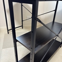 L字パソコンデスク、テレワーク デスク、仕事机の画像