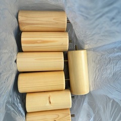 木製セミダブルベッドフレーム USBポート付きの画像