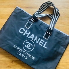 ★大容量　★2way  CHANEL  ノベルティ トートバッグ  ファスナー付きバッグの画像
