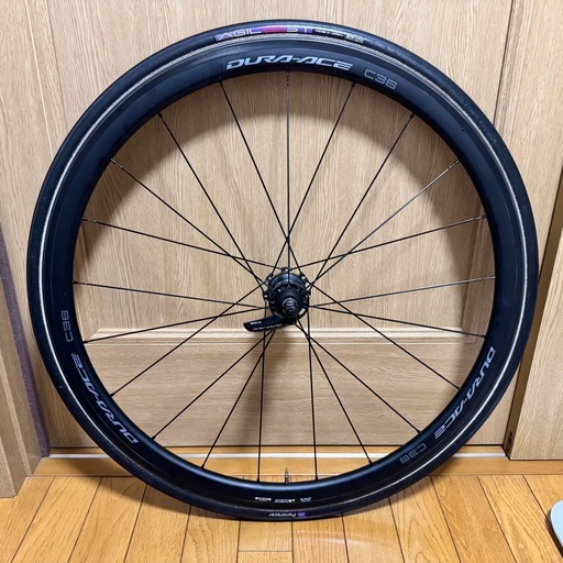 (完成車取り外し未使用)DURACE C36 チューブレスタイヤホイール DURA-ACE C36 チューブレスフロントホイール