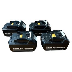 【4個セット】 Makita 18V 充電式リチウムイオンバッテリーパック BL1860Bの画像