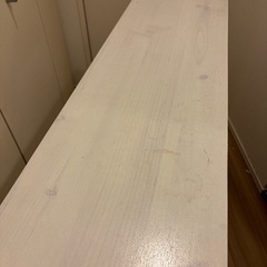 白木調 オープン棚／収納ラック（使用感あり・シミ傷あり）の画像