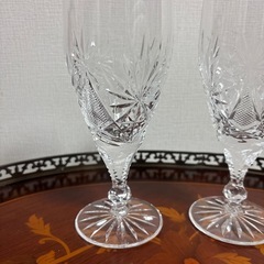 HOYAクリスタル　グラス　ペアの画像