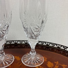 HOYAクリスタル　グラス　ペアの画像