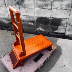 手すり付き玄関台60cmの画像