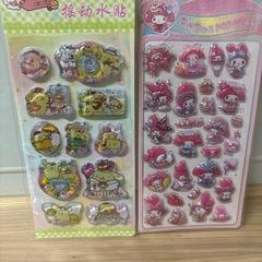 ご褒美シール ボンボンドロップシール風 ぷっくり 立体シール 3D 5点の画像