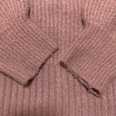 ハイネックブラウンニット レディーストップスの画像