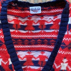 昭和レトロ こども用 カーディガン（人柄）を格安でお譲りしますの画像