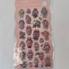 ラブブ　ドロップシール　ボンボンドロップシール　3D 立体シール　ぷくぷくシール1枚300円　3枚800円
の画像