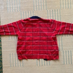 昭和レトロ こども用 カーディガン（格子柄）を格安でお譲りしますの画像