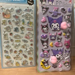 ご褒美シール ボンボンドロップシール風 ぷっくり 立体シール 3D 5点 ②の画像