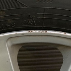 No.187スタッドレスタイヤ175/65/R15  4H PCD100 アルミホイール付4本セットの画像