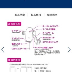 ペルシード　車用スマホホルダー
の画像