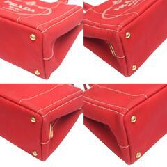 プラダ 1BG439 トートバッグ レッド  PRADA カナパトート ミニ キャンバスの画像