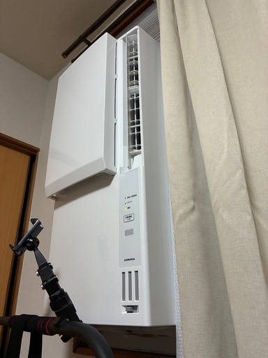 本日まで　冷暖房　CORONA エアコン ReLaLa ホワイト 　CWH-A1825R(W) ウインドエアコン 窓用エアコン　