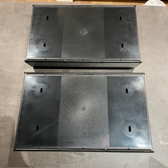 壁掛けテッシュケースブラック×2の画像