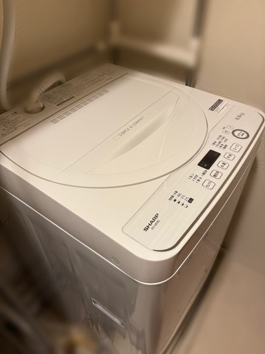 ※受け取り者様決定致しました。SHARP シャープ ES-GE5D-W  洗濯機　2020年　5.5㎏